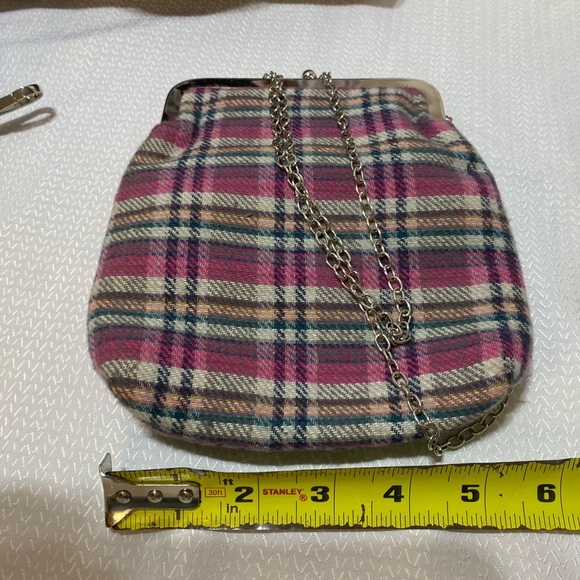 2 piece set Nanette LePore Satchel and crossbody purse Pink Buffalo Check - Picture 4 of 10